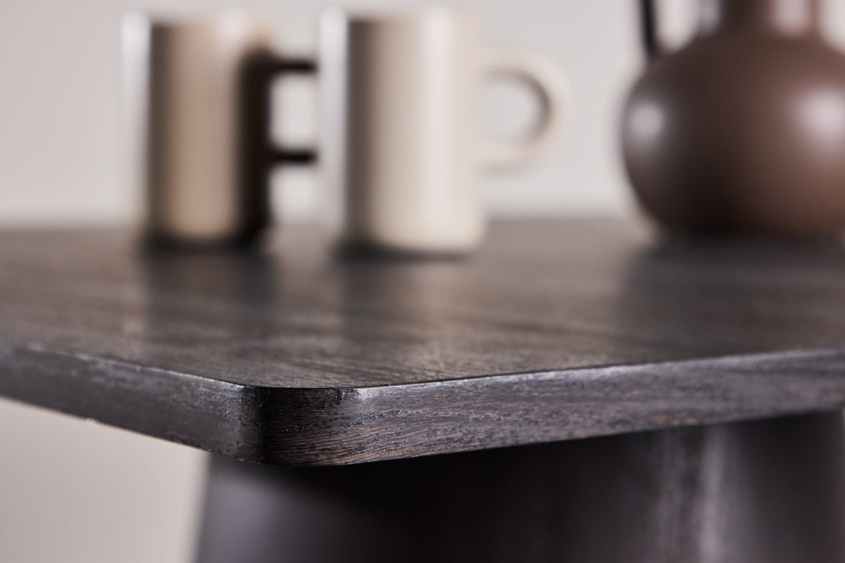 Jedálenský stôl Moreno – štvorcový stôl 80x80 cm v farbe mocca