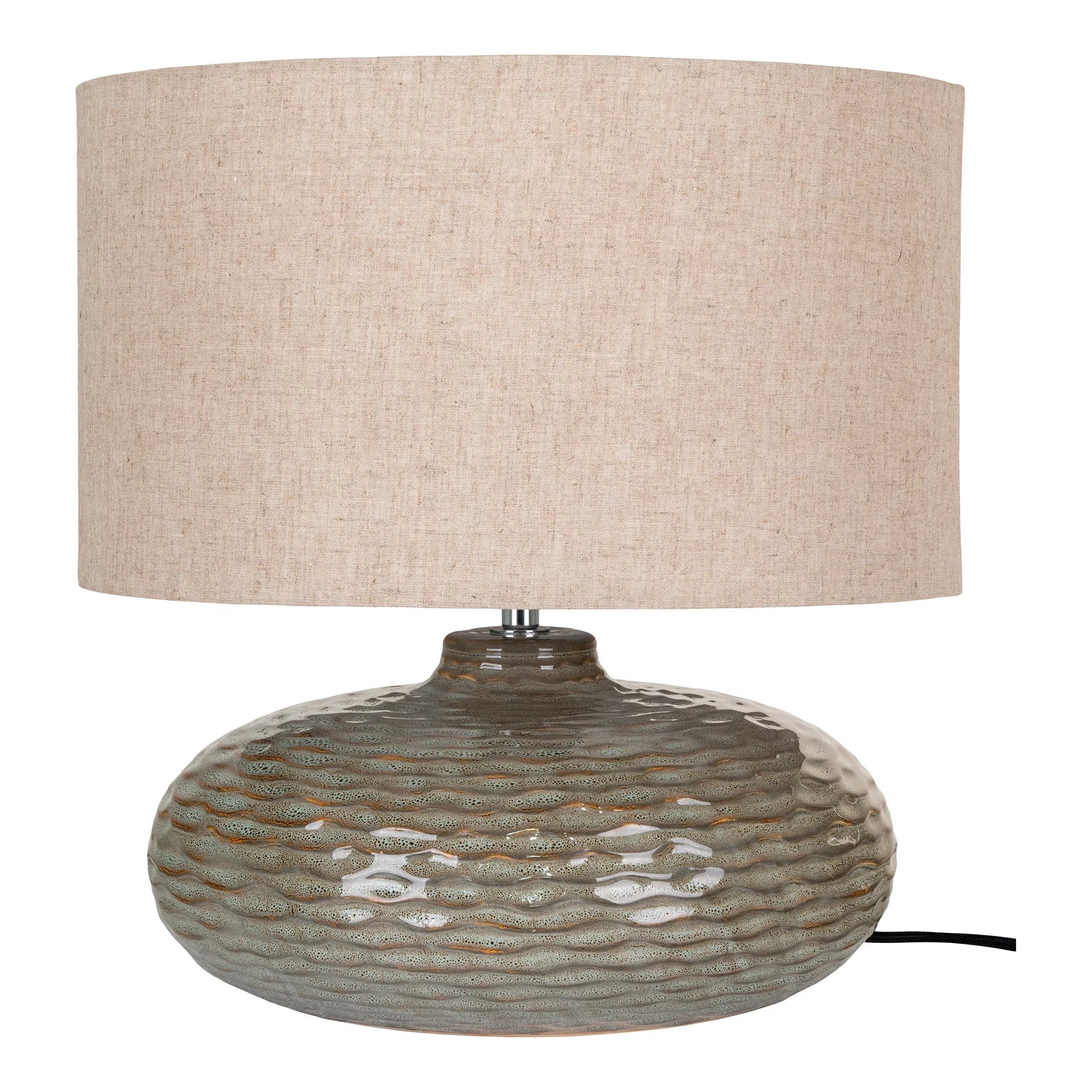 Stolná lampa „Ferano“ – elegancia z keramiky v jemnej zelenej