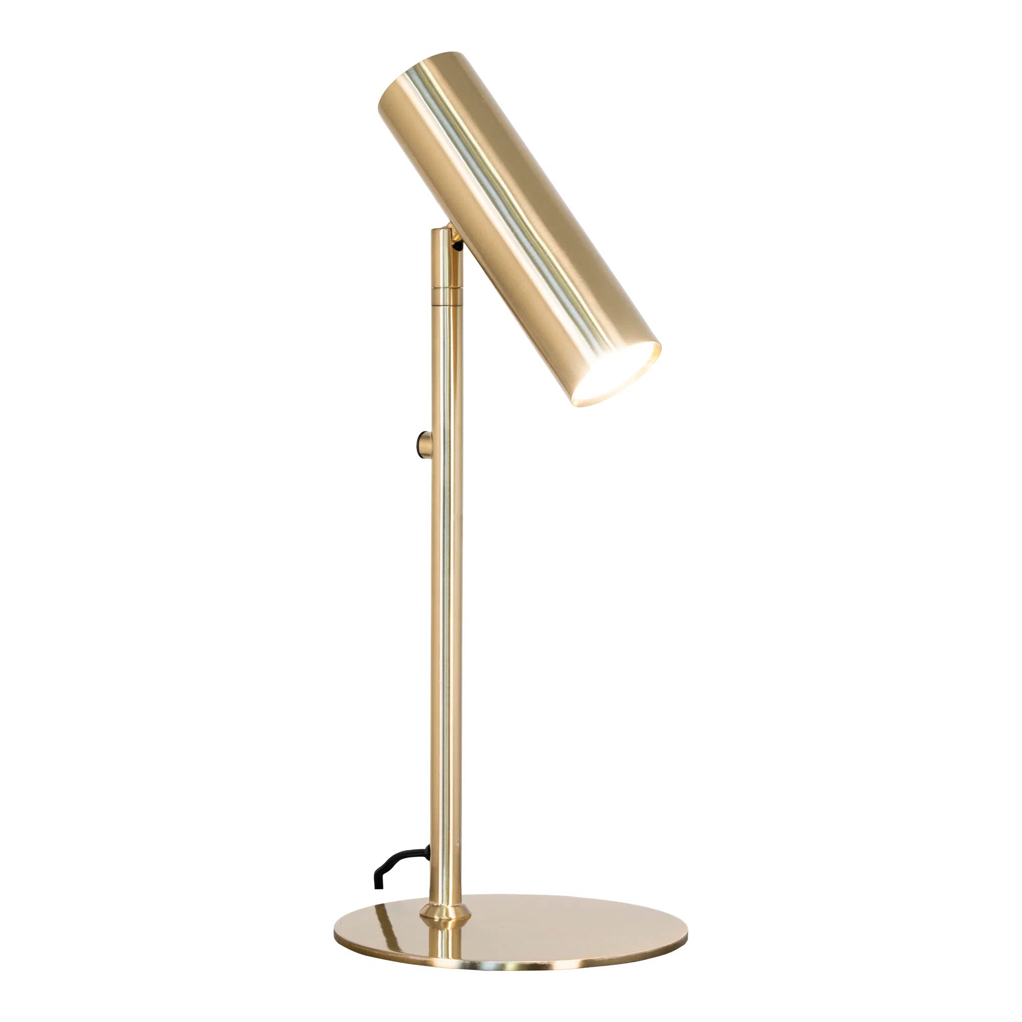 Stolná lampa „Lazaro“ – kovový akcent v čiernej alebo zlatej farbe