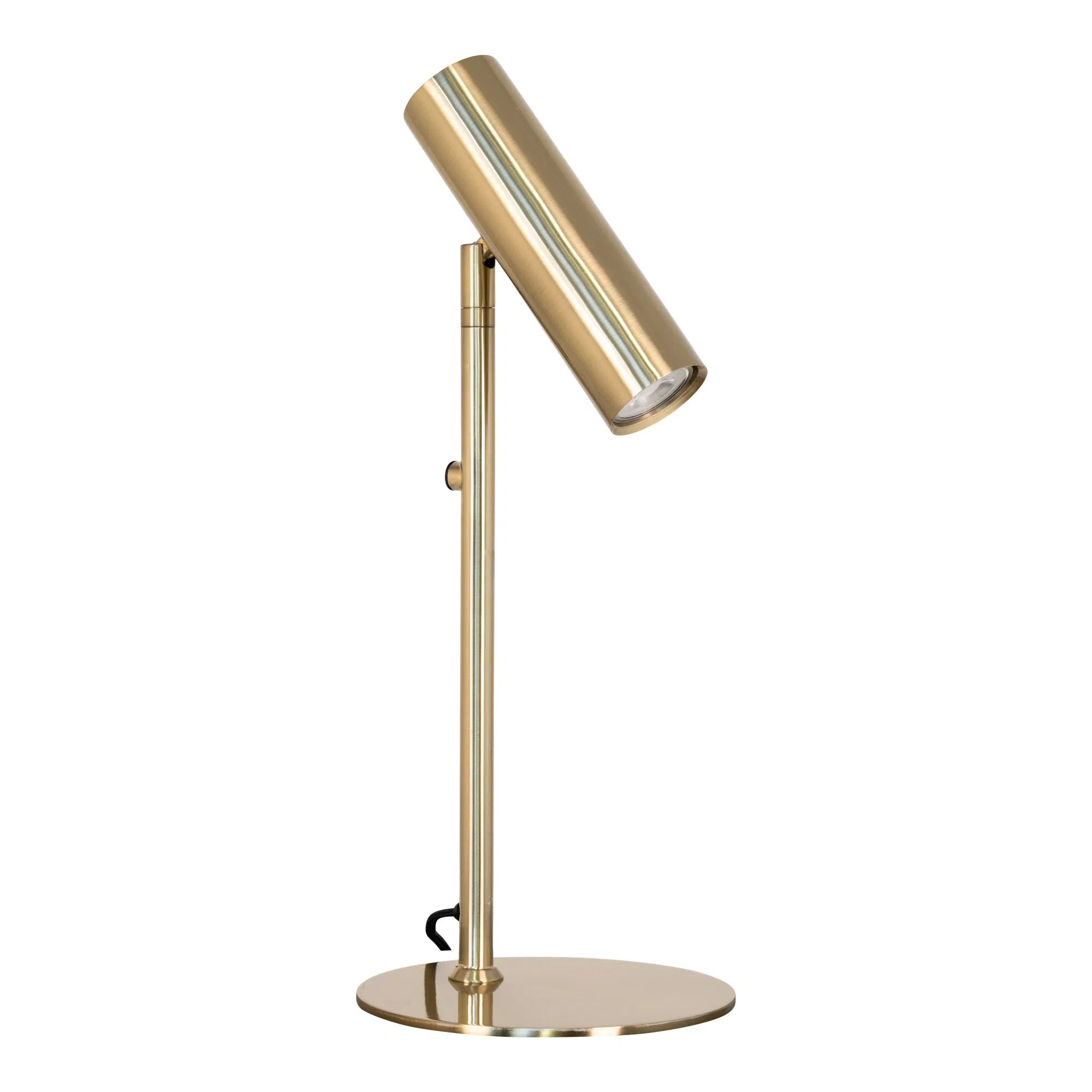 Stolná lampa „Lazaro“ – kovový akcent v čiernej alebo zlatej farbe