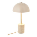 Stolová lampa Lucente – Štýlová kombinácia mramoru a kovu