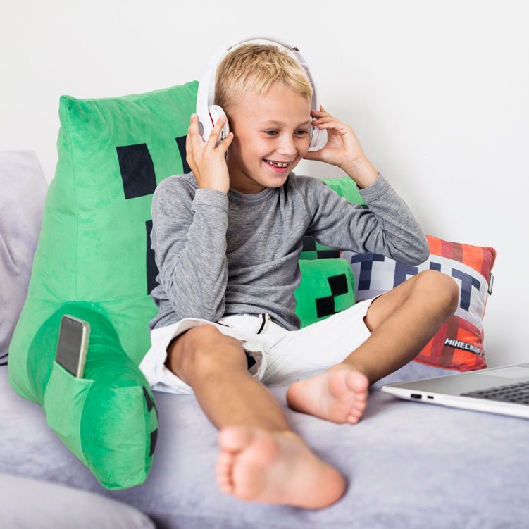Minecraft čítací vankúš „Creeper“ – relaxačný vankúš s oporou chrbta a rúk (kópia)