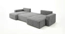 Designer Sofa Noma U mit Schlaffunktion und Stauraum in Cord