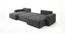 Designer Sofa Noma U mit Schlaffunktion und Stauraum in Cord
