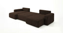 Designer Sofa Noma U mit Schlaffunktion und Stauraum in Cord