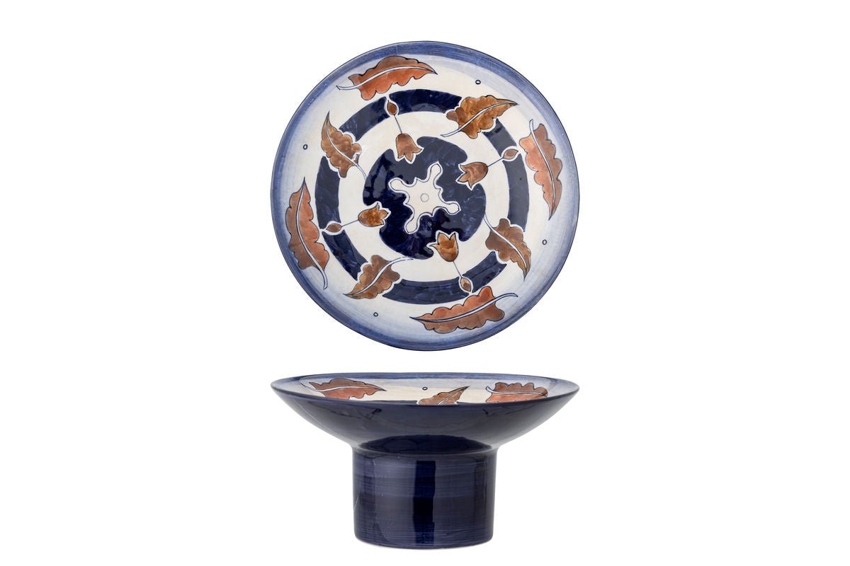 Podstavcová misa Selma – dekoratívna kamenina s prírodným motívom