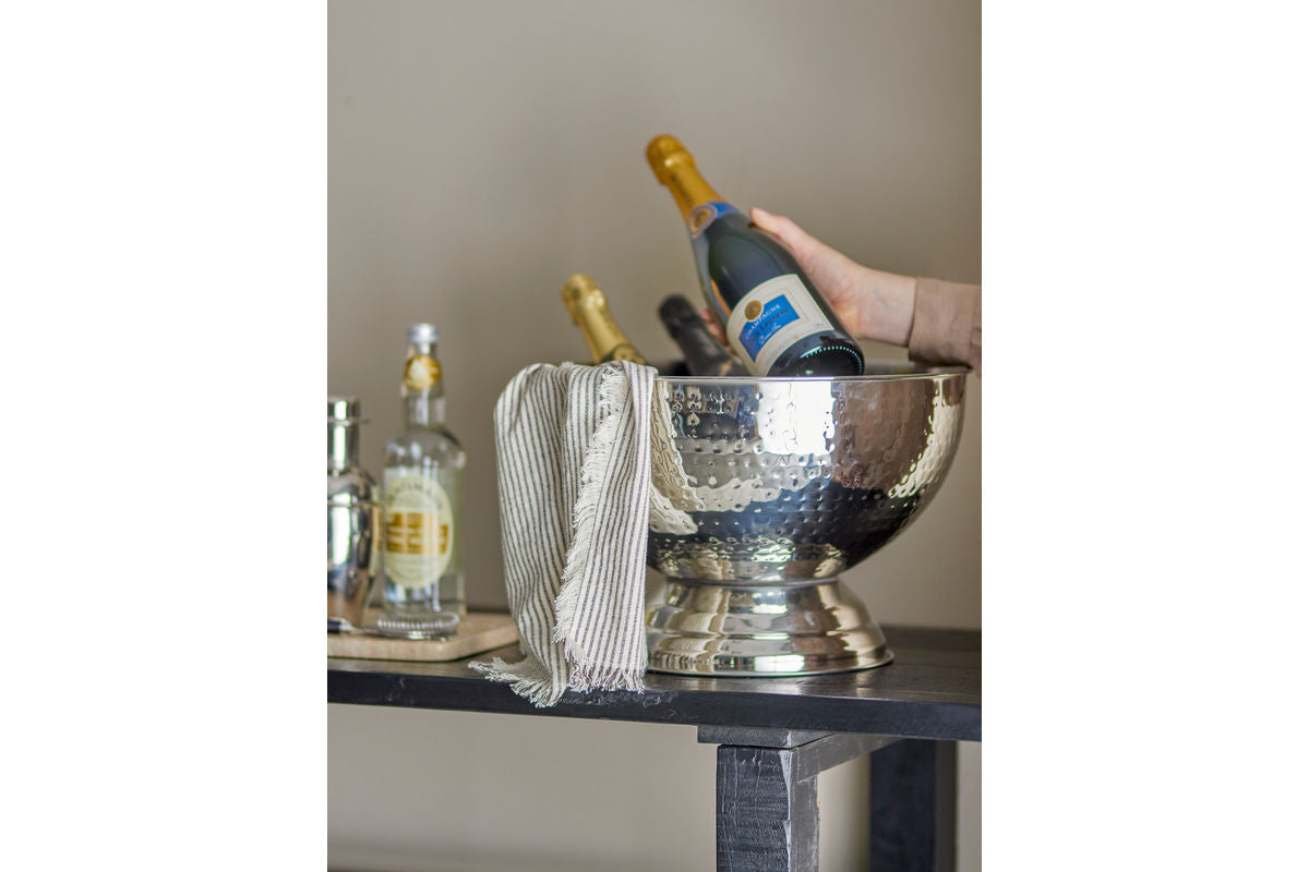 Miska na šampanské Claire – nerezová oceľ v striebornej farbe