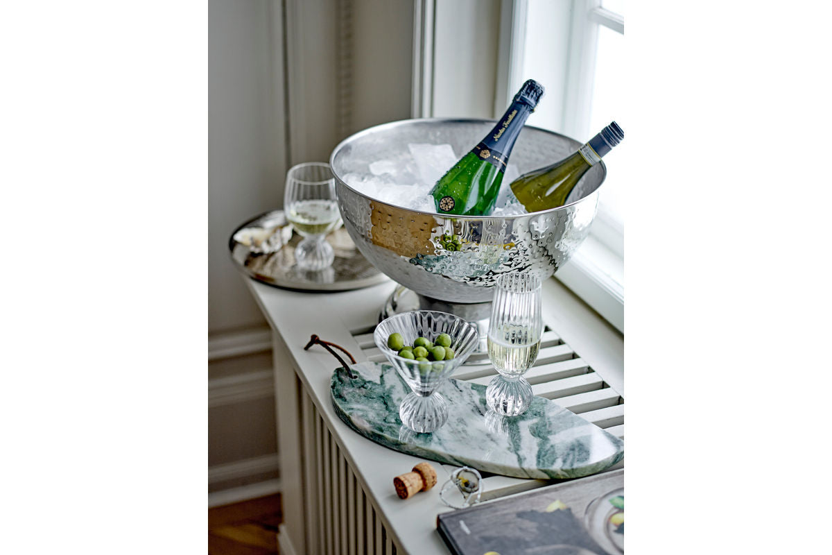 Miska na šampanské Claire – nerezová oceľ v striebornej farbe