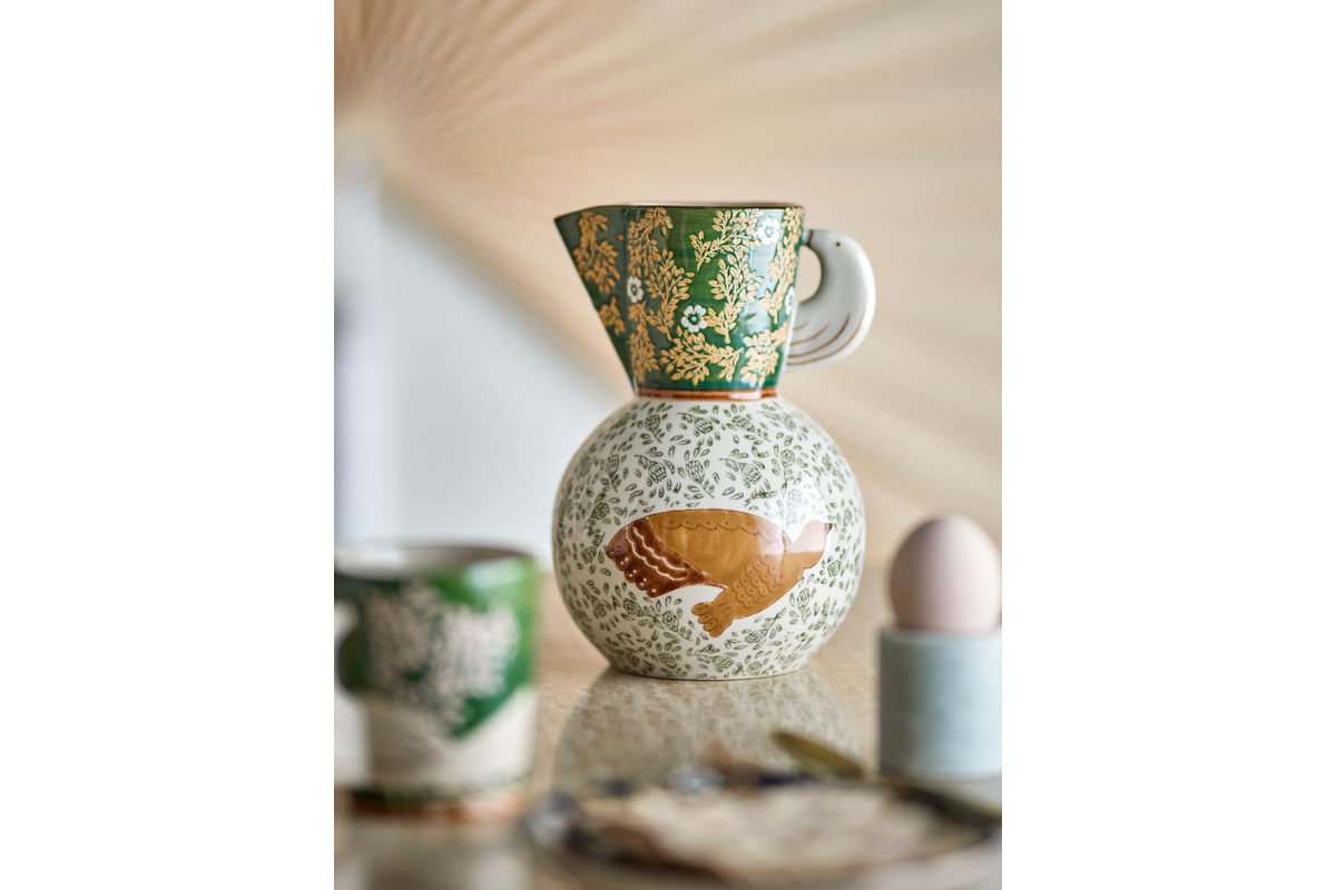 Krug Florin – Ručne maľovaná kamenina s kvetinovými motívmi