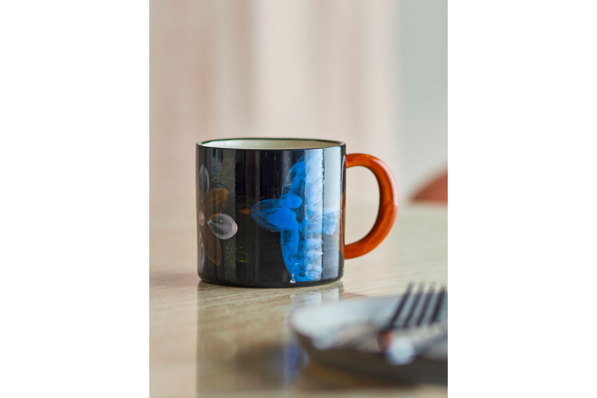 Súprava šálok Alina – Ručne maľované motívy v žiarivých farbách (sada 2 ks)