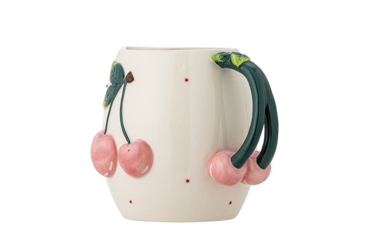 Krug Cerise – Ručne maľovaná kamenina s motívmi čerešní