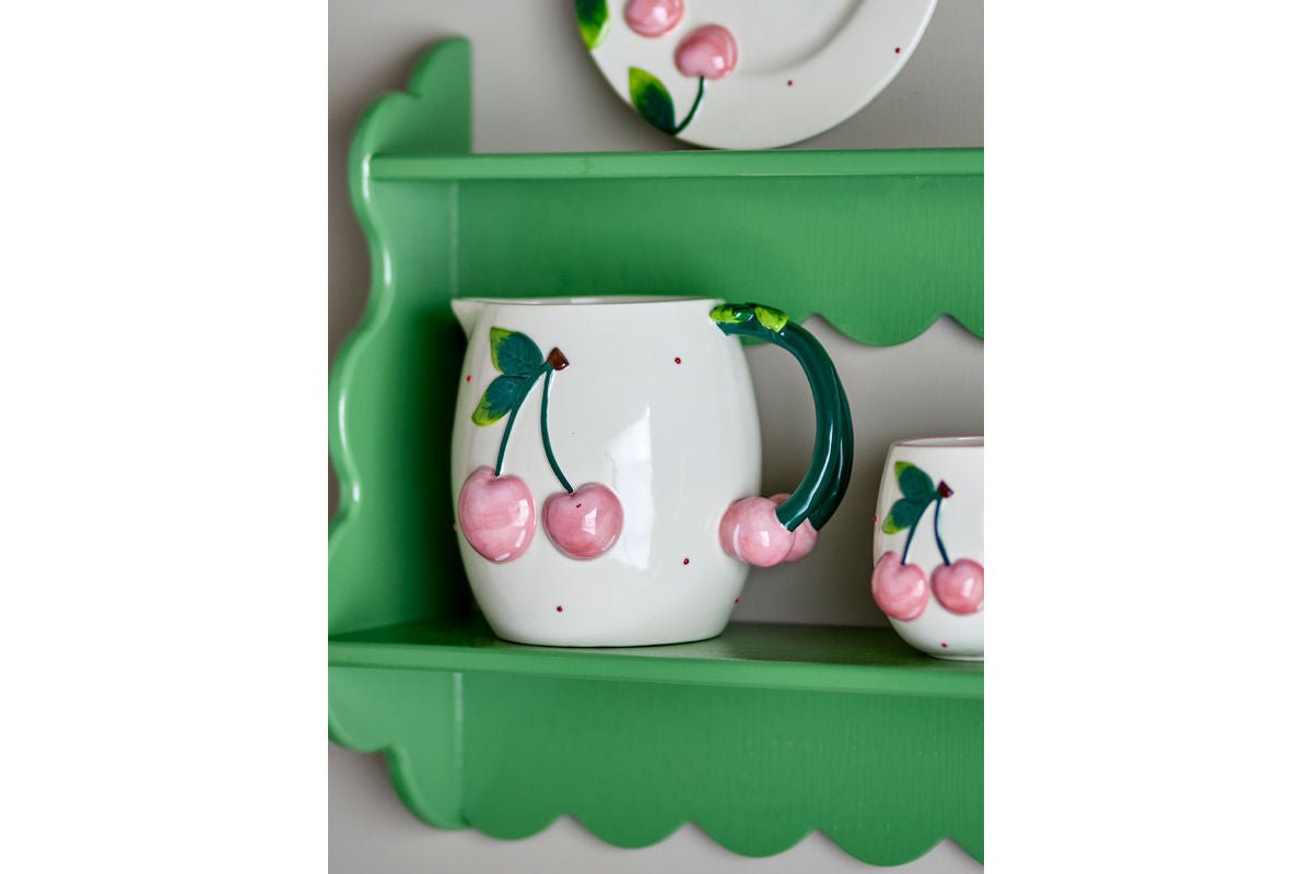 Krug Cerise – Ručne maľovaná kamenina s motívmi čerešní