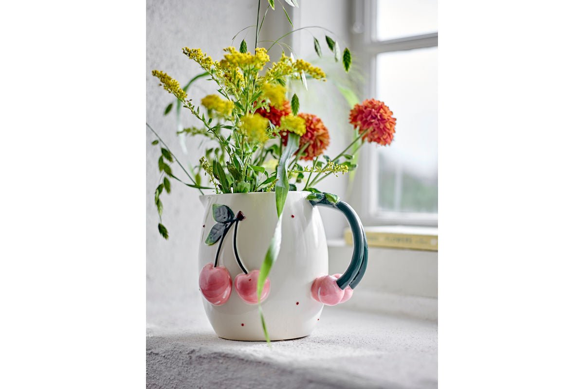 Krug Cerise – Ručne maľovaná kamenina s motívmi čerešní