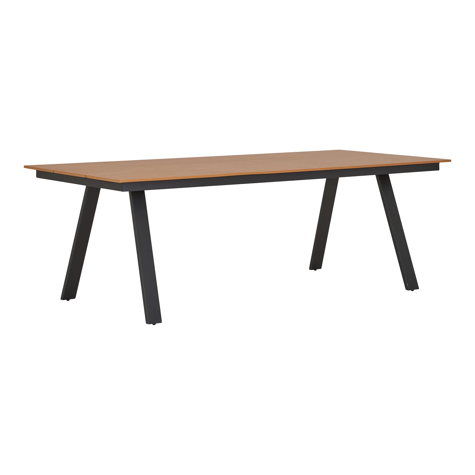 Garten Esstisch Lorenzo – Nonwood & Aluminium in Natur/Schwarz