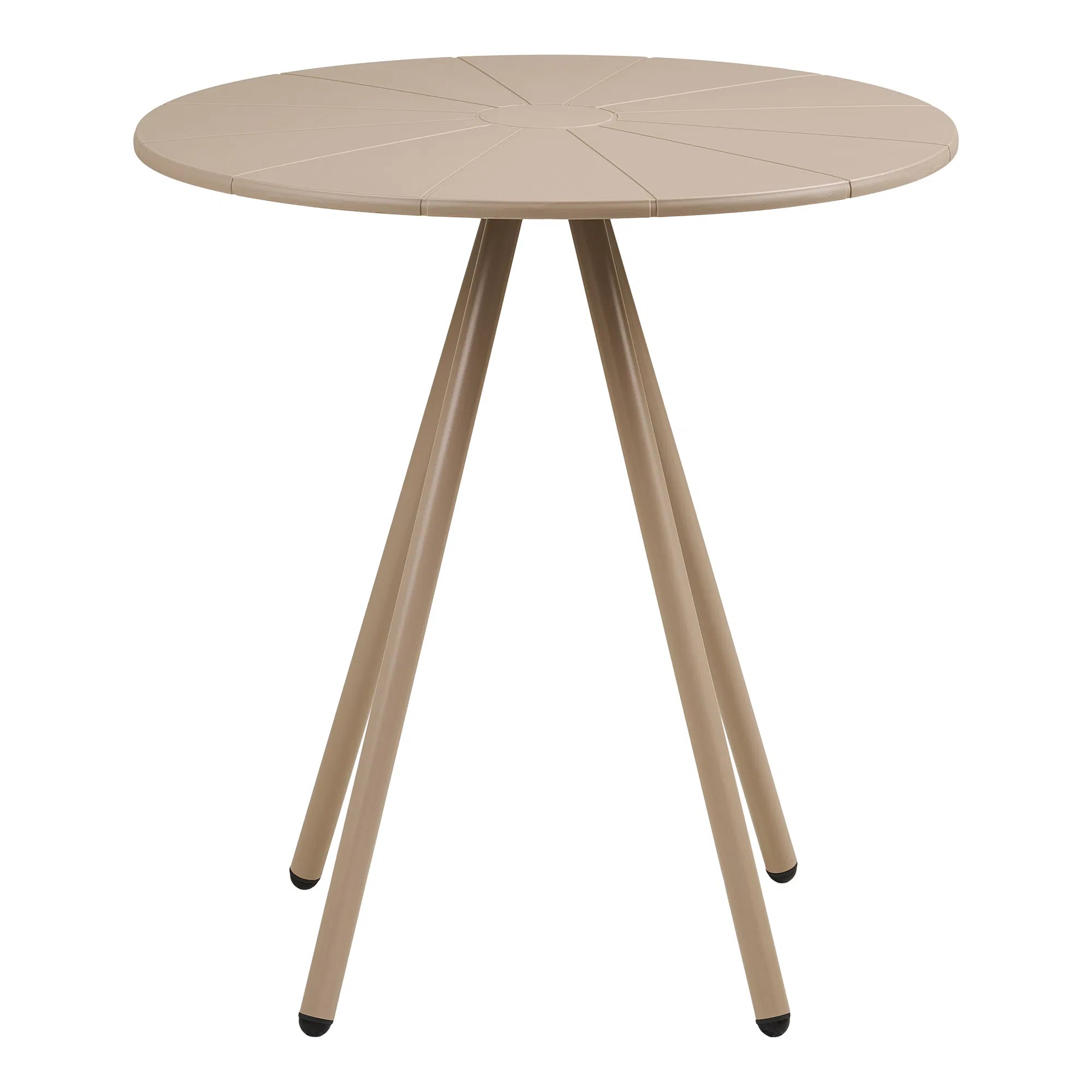 Garten Beistelltisch Mavlina -  aus Stahl in Taupe