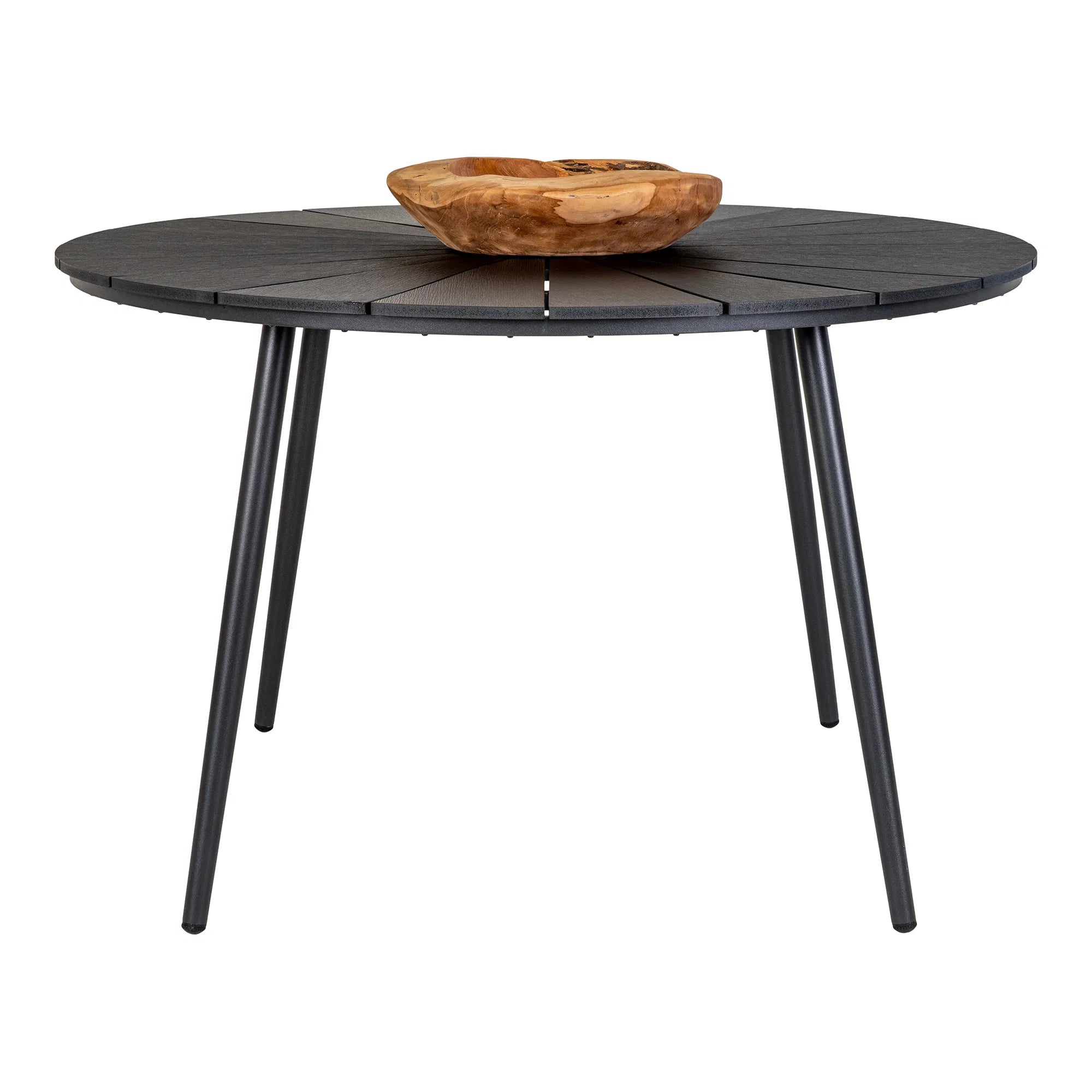 Garten Esstisch Linda - Ø120 cm aus Nonwood & Aluminium
