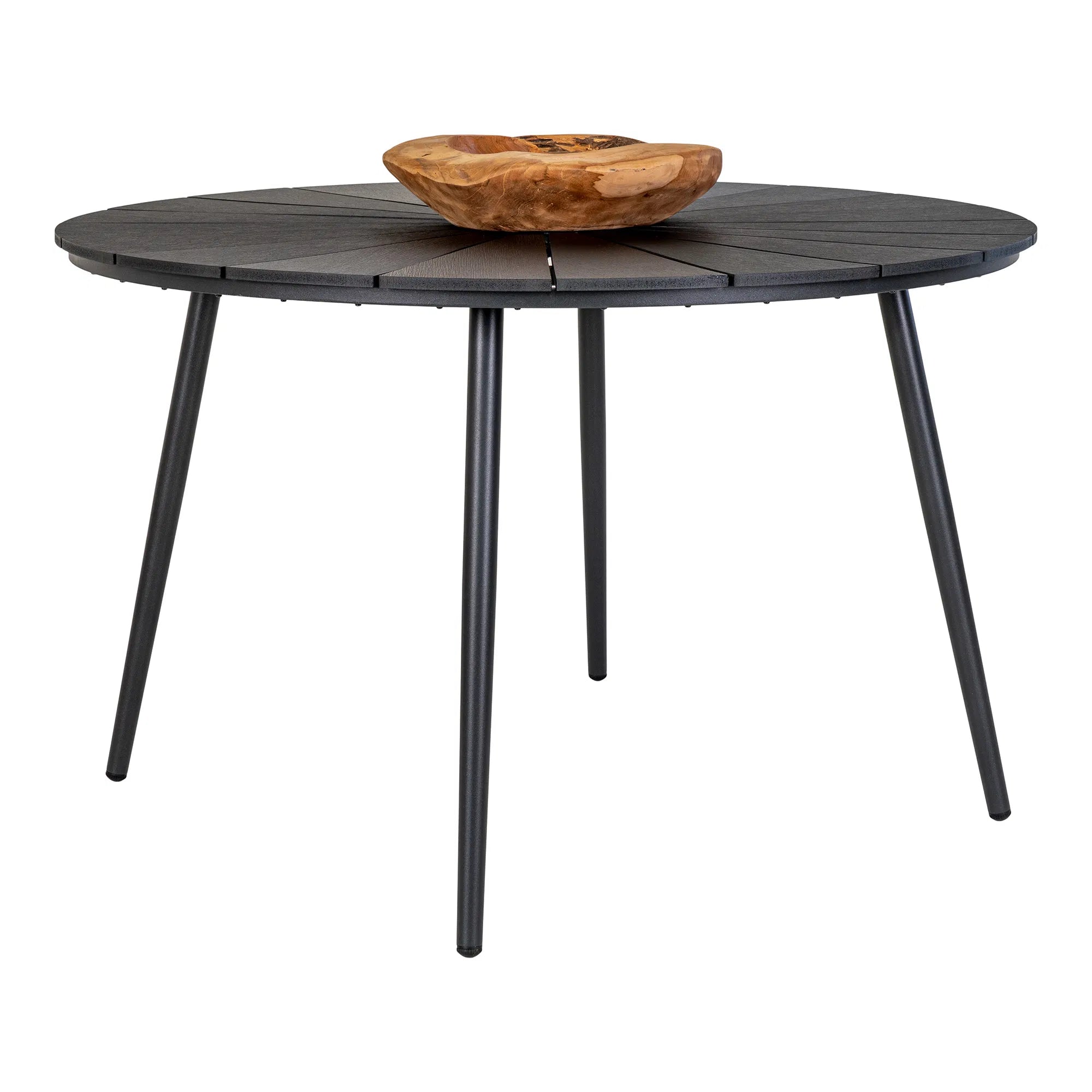 Garten Esstisch Linda - Ø120 cm aus Nonwood & Aluminium