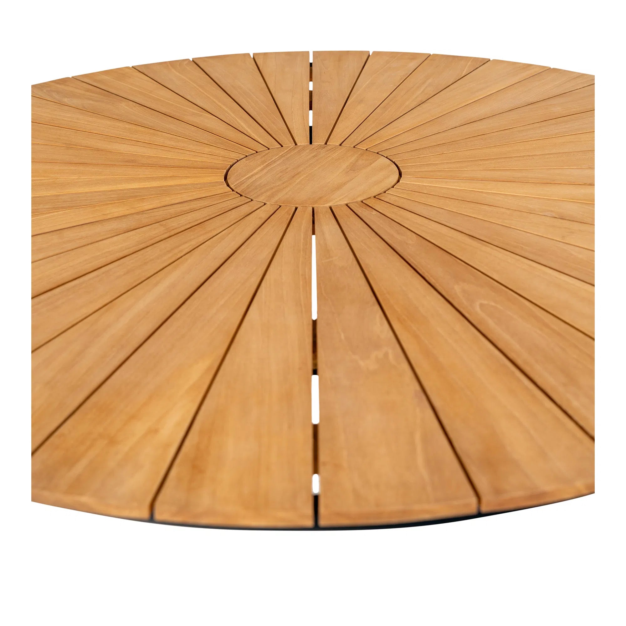 Garten Esstisch Modena – Teak & Metall, ø130 cm