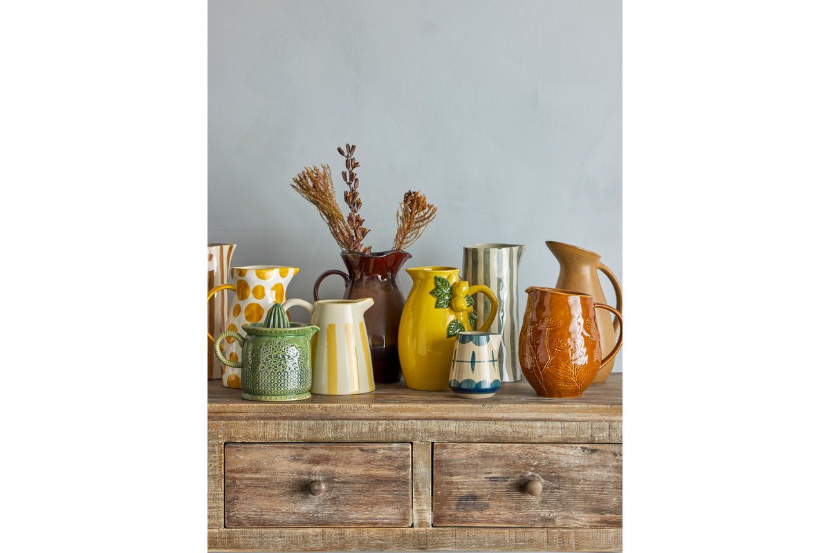 Krug Soleka – Steingut mit Zitronendekor