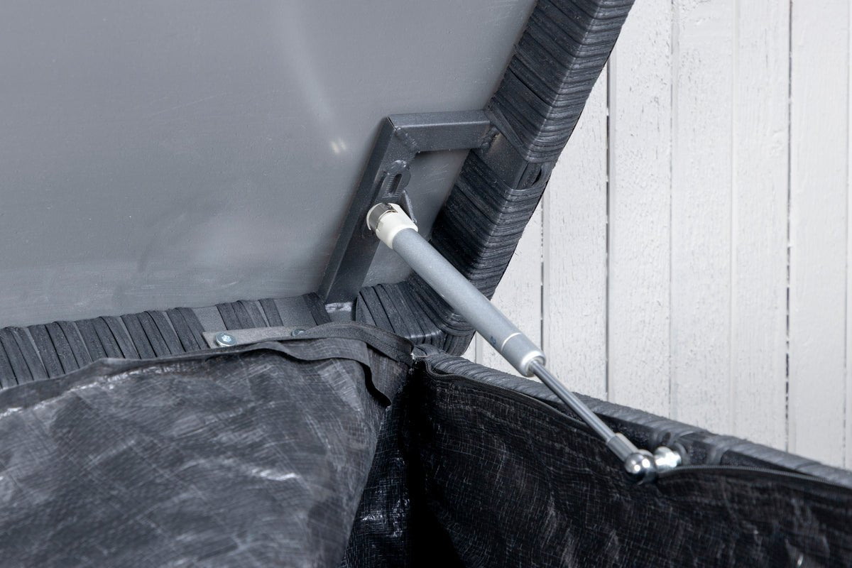 Záhradná box na vankúše Brisbane - K dispozícii v Sivá, Czarny a prírodnej farbe