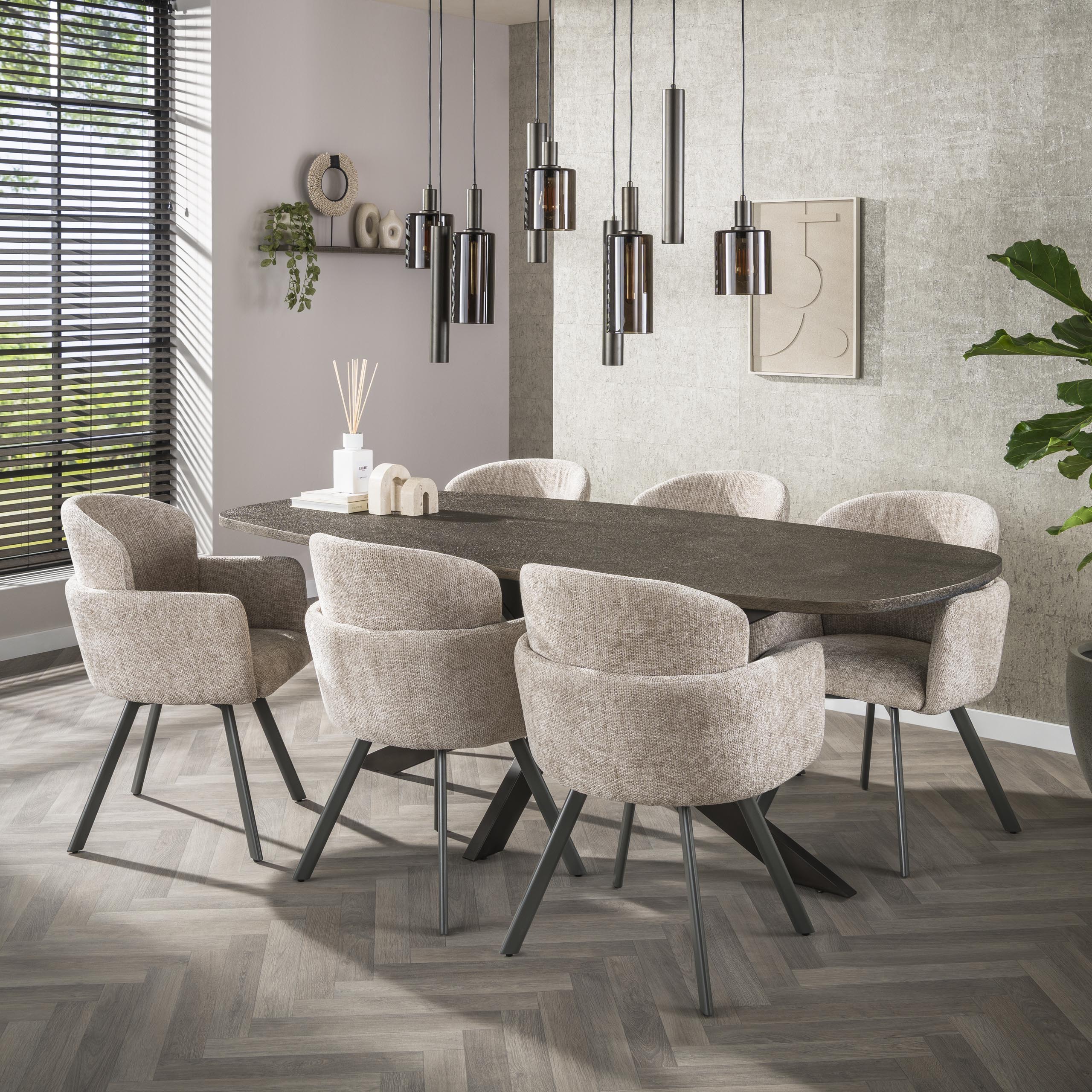 Závesné svietidlo Ayu – zhlukový dizajn v hnedej farbe (9-plamenné)