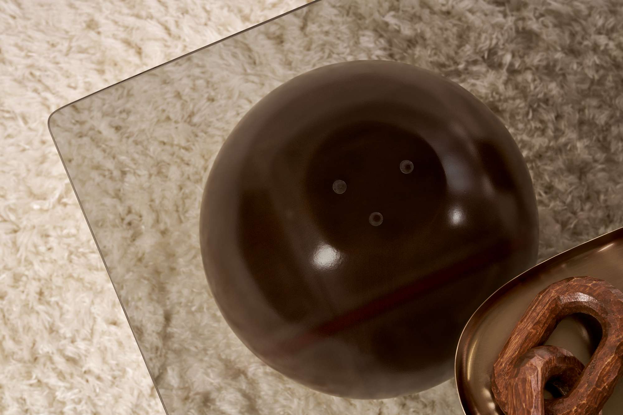 Konferenčný stolík Pavello - s obdĺžnikovou tvrdenou sklenenou doskou