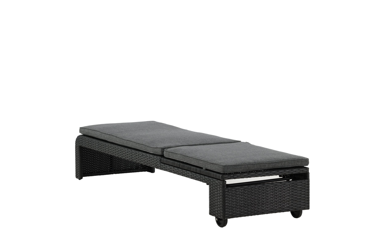 Záhradné ležadlo Irina - z ratanu