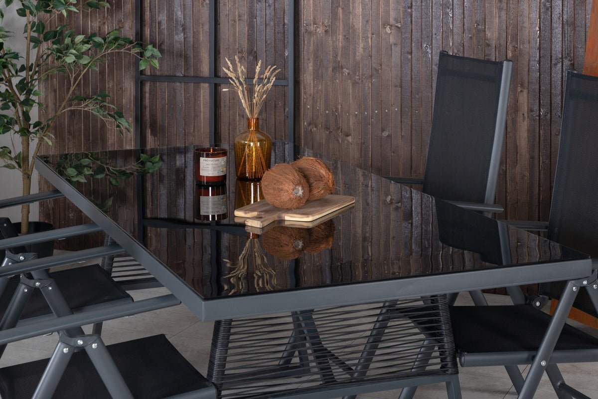 Sada 2 ks - Záhradná stolička Bologna z textilénu/hliníka