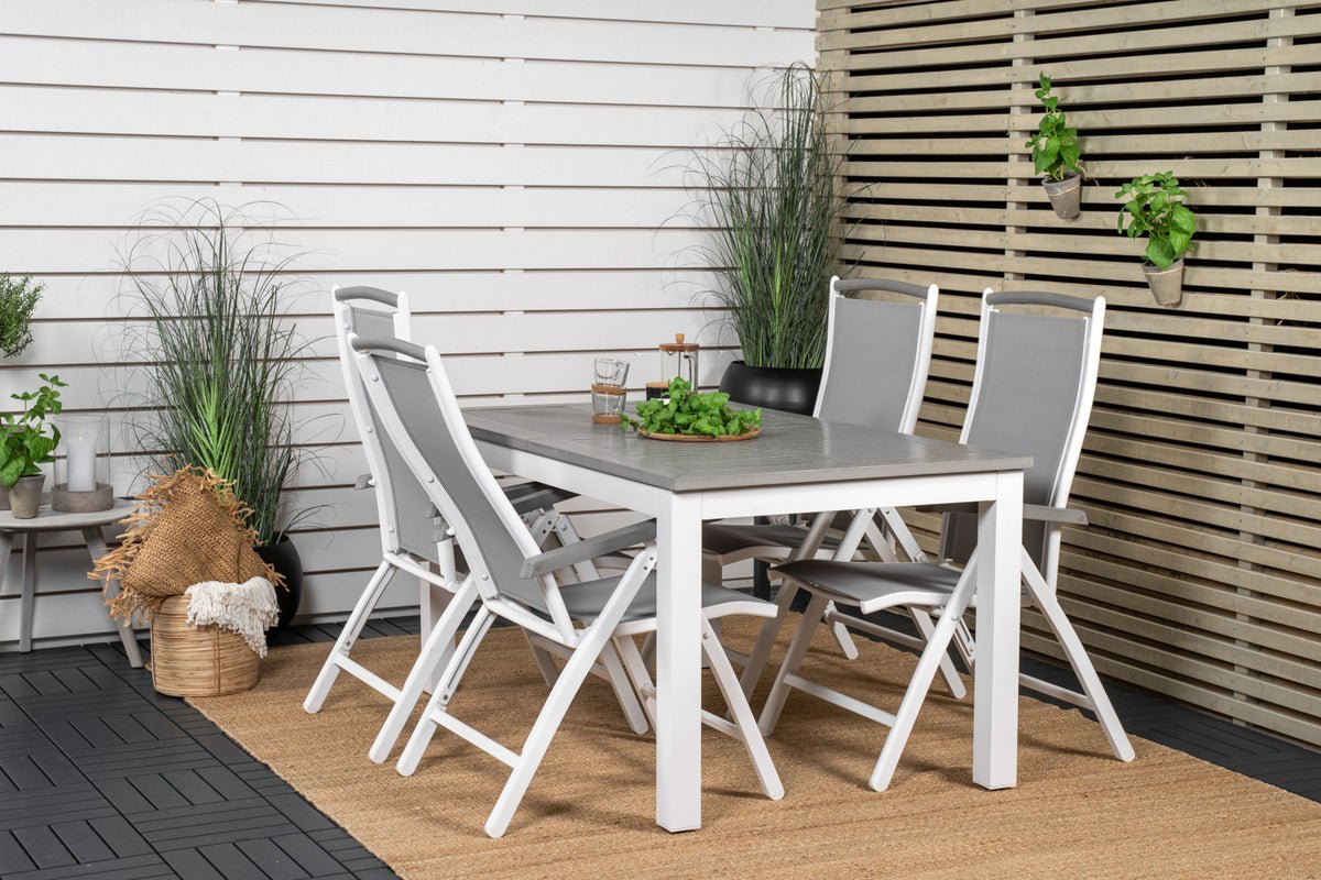 Sada 2 ks - Záhradná stolička Alberto z textilénu/hliníka