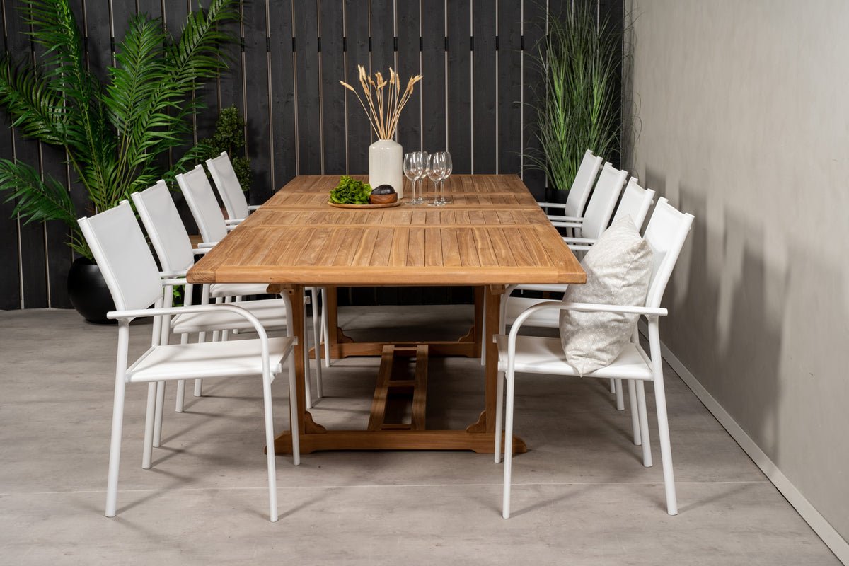 Sada 2 ks - Záhradná stolička Marena z textilénu/hliníka