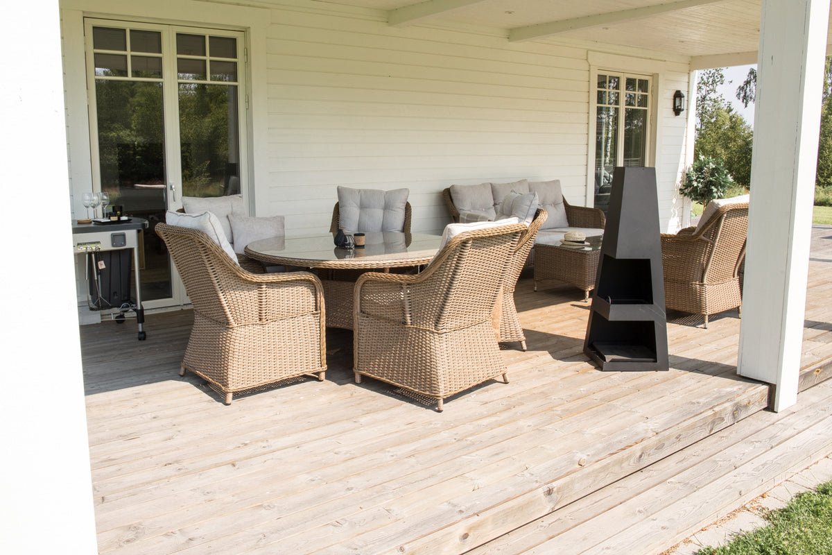 Ohniskový kôš Alvar - štvorcový ohniskový kôš v Czarny