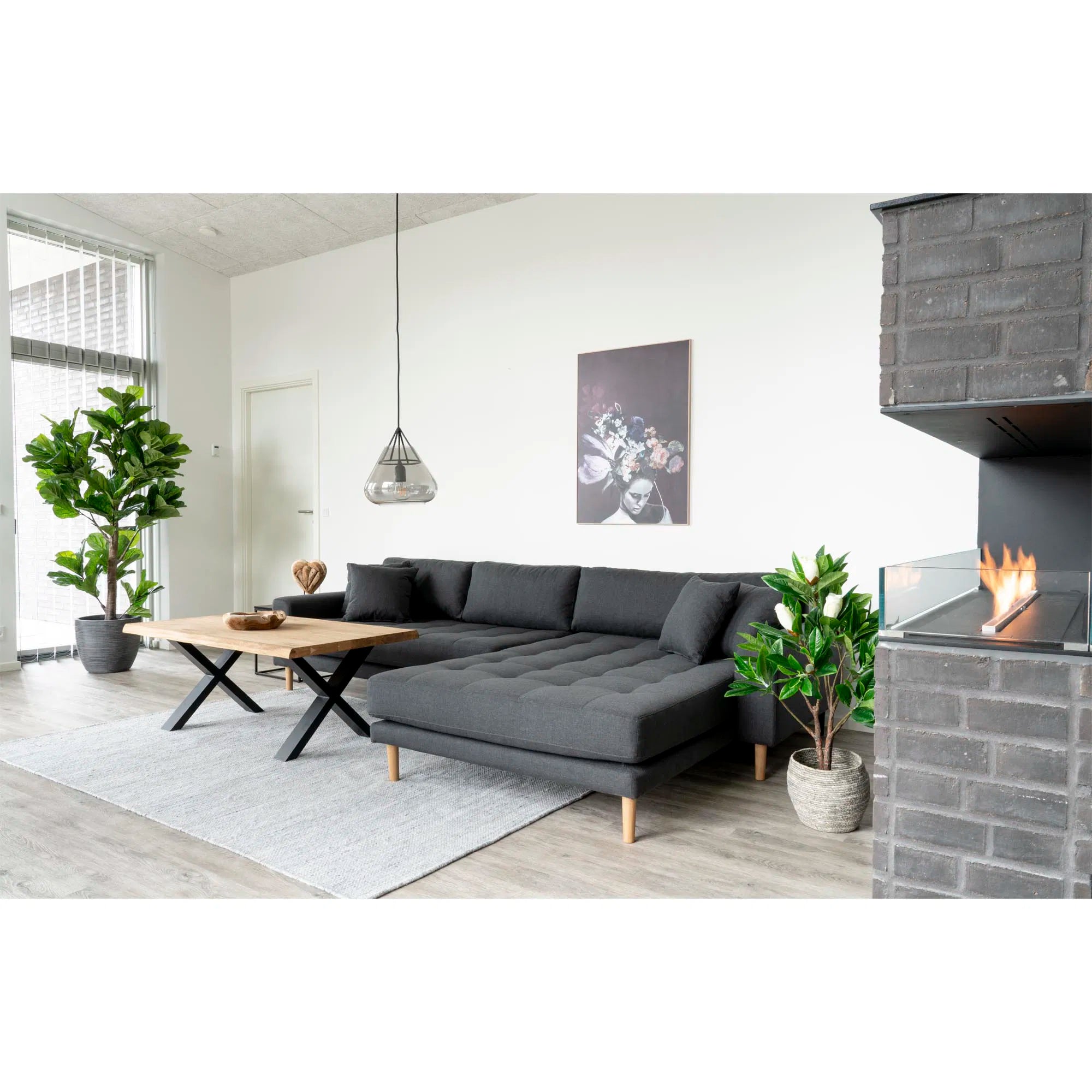 Umelá rastlina Fiddle Leaf Tree – 190 cm XL veľkosť s prírodným džungľovým vzhľadom