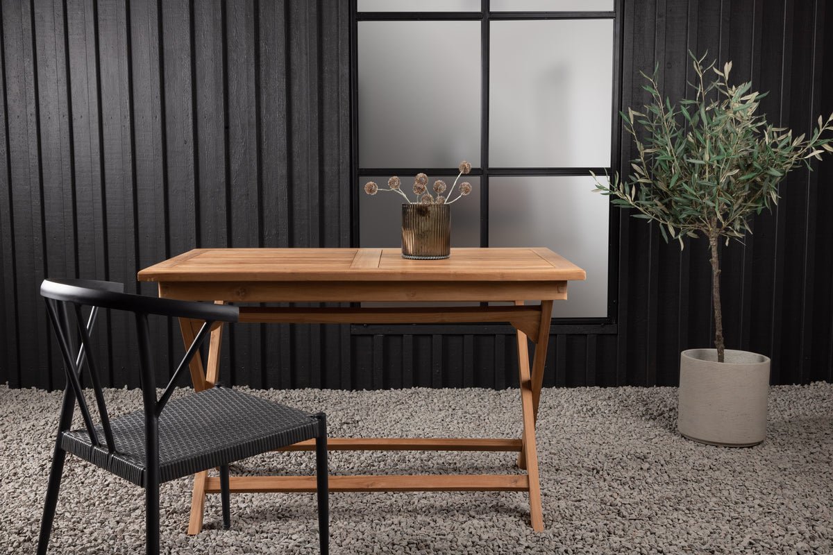 Záhradný stôl Siana - štvorcový jedálenský stôl z teakového dreva