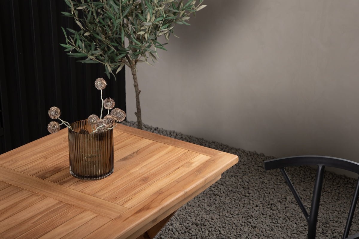 Záhradný stôl Siana - štvorcový jedálenský stôl z teakového dreva