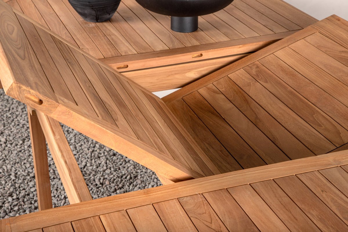 Záhradný stôl Navira - oválny jedálenský stôl z teakového dreva