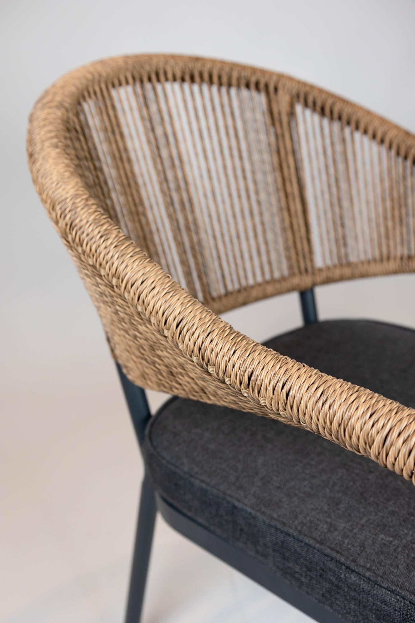 4-dielna sada - záhradná stolička Colien Rope Design