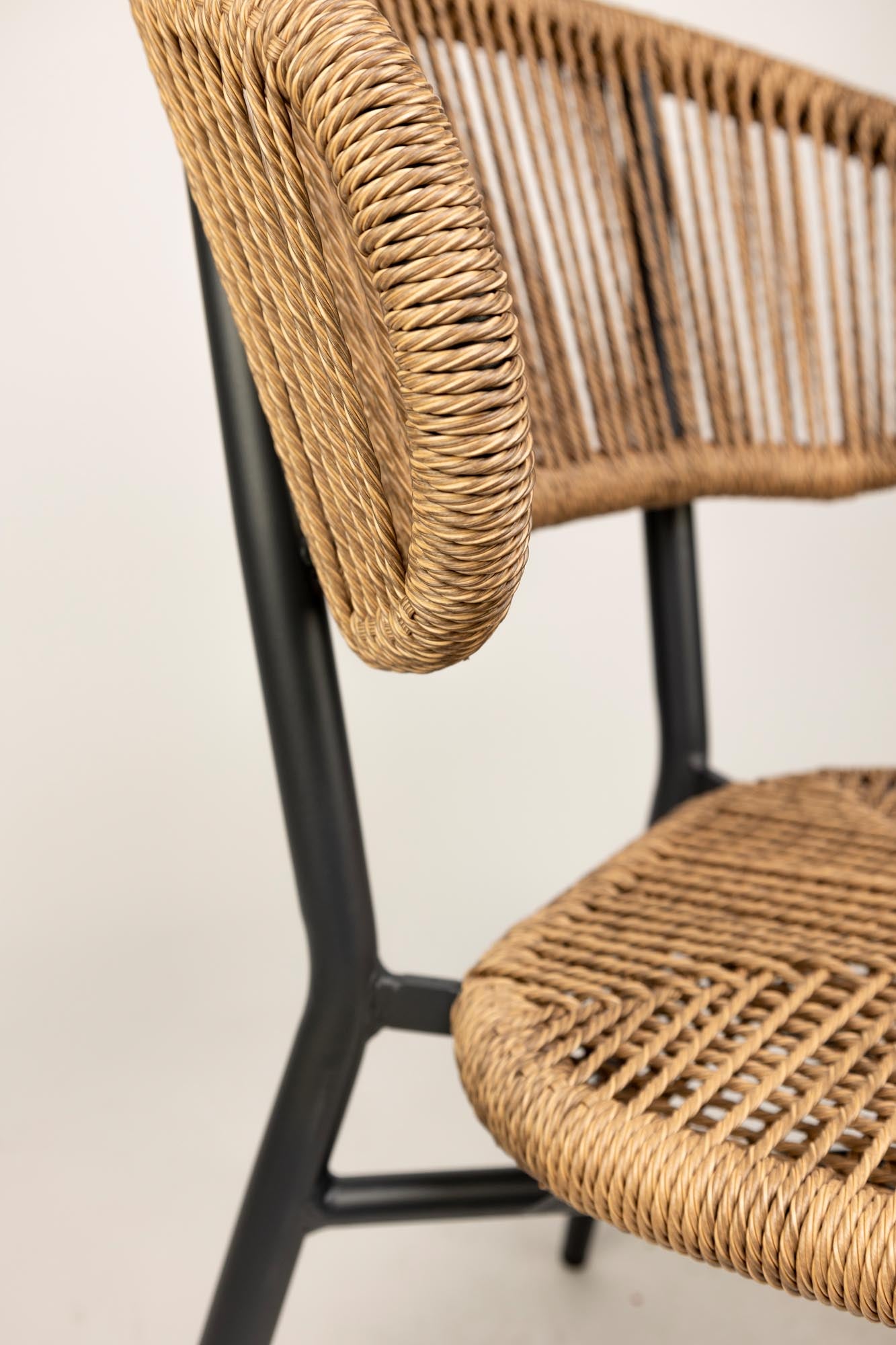 Sada 4 kusov - záhradná stolička Noura Rope Design