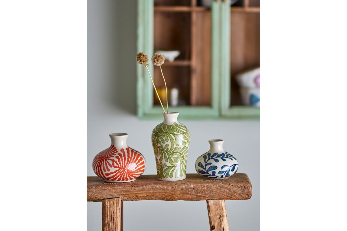 Súprava vázy (3-dielna) „Kvetinový sen“ – z kameniny