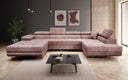 Designer Sofa Lago mit Schlaf - und Klappfunktion in Cord