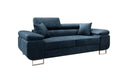 Designer 2er Sofa Siera mit Schlaffunktion in Samt