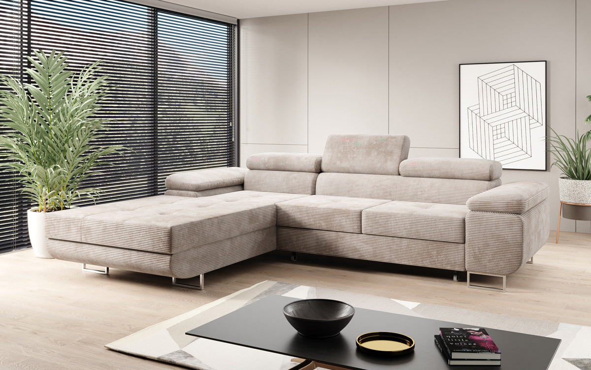 Dizajnová pohovka Calvera s rozkladacou a sklápacou funkciou v Mančester