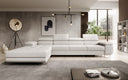 Designer Ecksofa Calvera Maxi mit Schlaf- und Klappfunktion in Bouclé