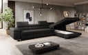 Designer Ecksofa Calvera Maxi mit Schlaf- und Klappfunktion in Bouclé
