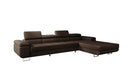 Designer Ecksofa Calvera Maxi mit Schlaf- und Klappfunktion in Bouclé