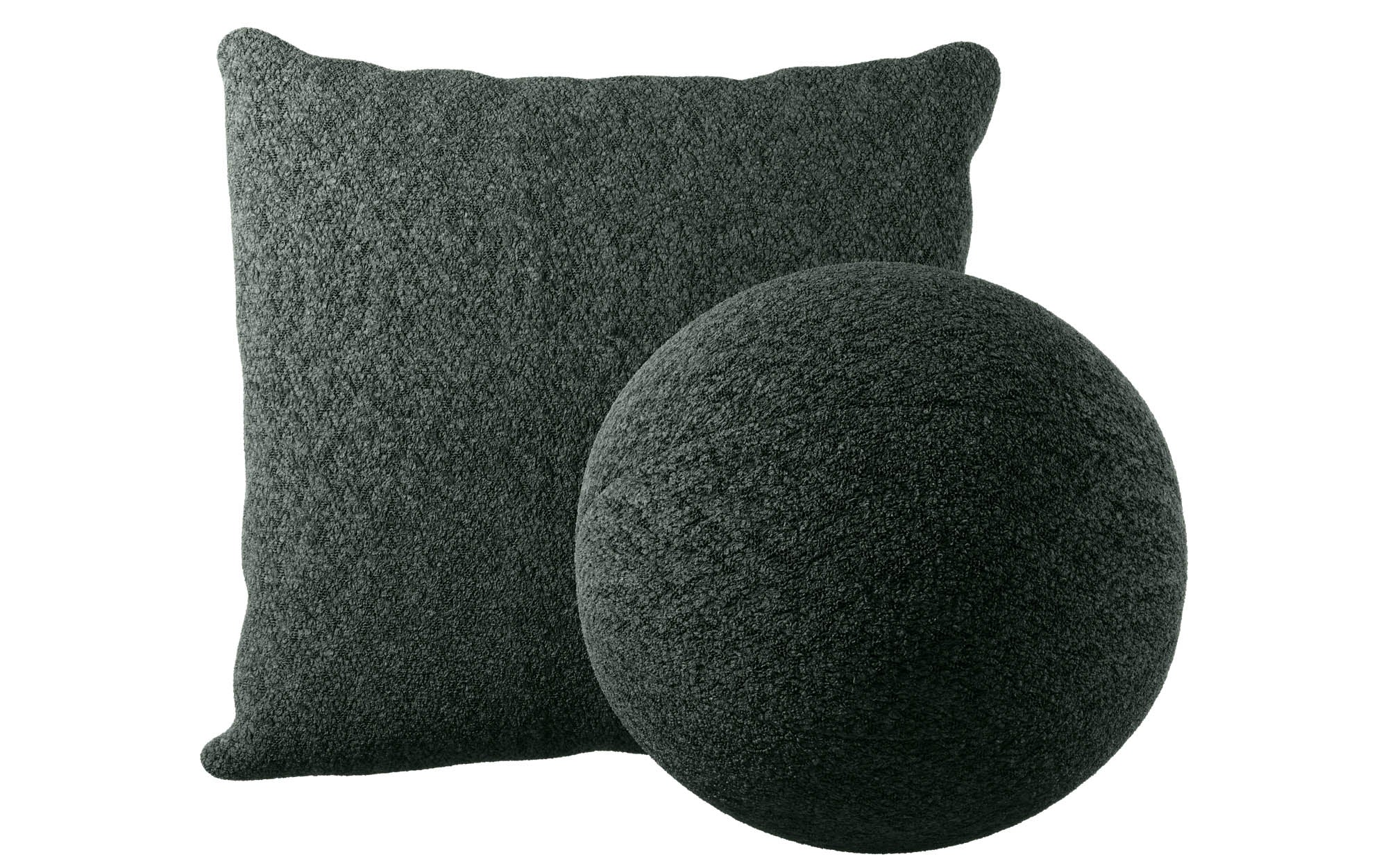 Sada ozdobných vankúšov Gava/Sphere z bouclé