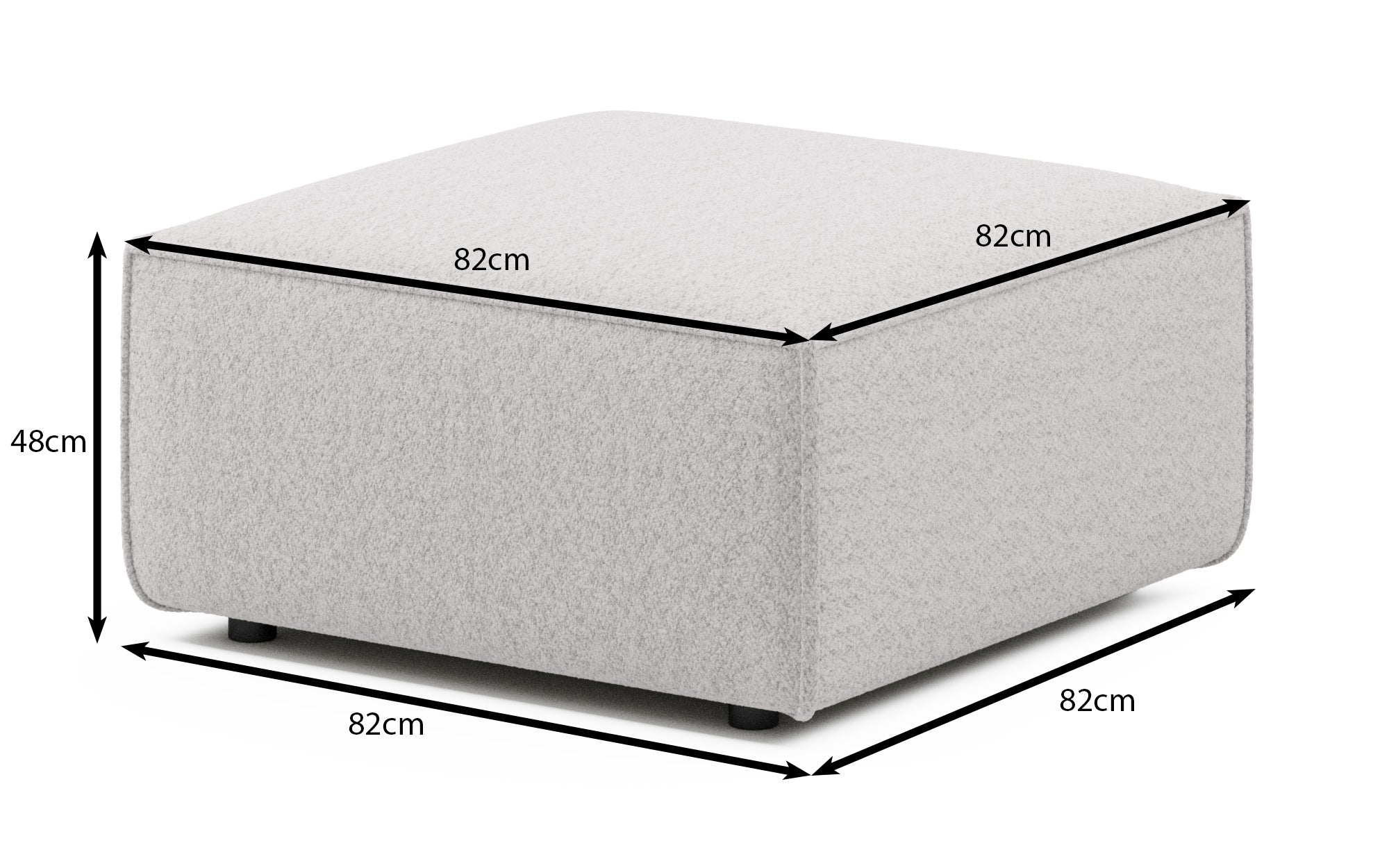 Pomocná stolička Yuma z kordu, 80 cm