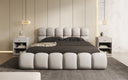 Designer Polsterbett Boston Stoff mit Stauraum