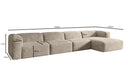 Designer Ecksofa Comfy Maxi in Cord