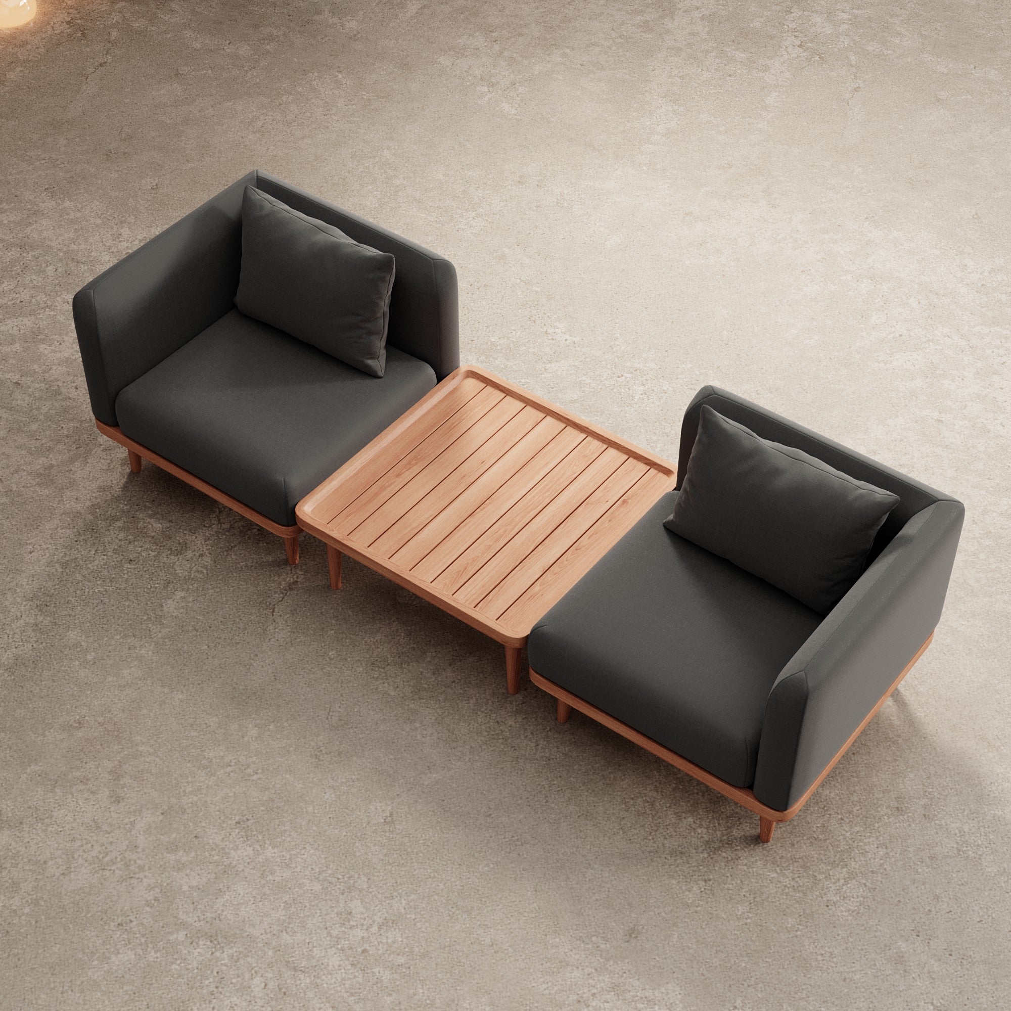 Nouri – 2 moduly na sedenie a stôl | Kolekcia Aevora™