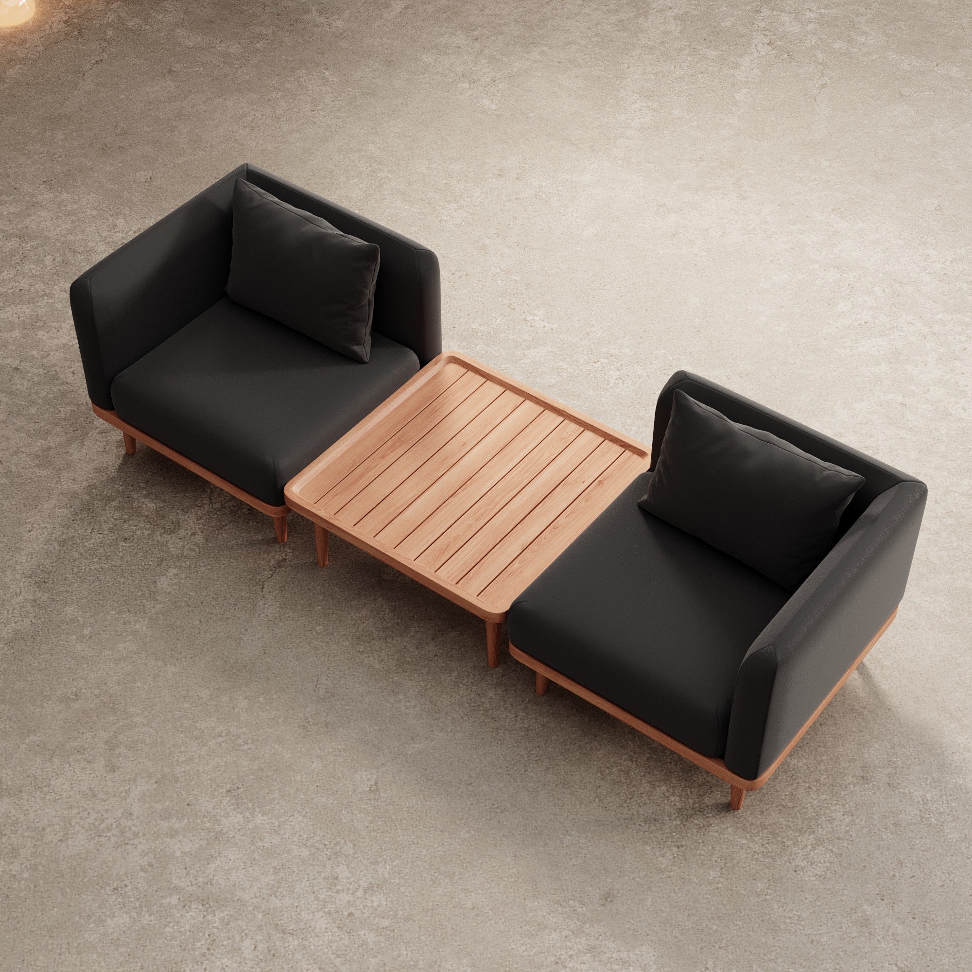 Nouri – 2 moduly na sedenie a stôl | Kolekcia Aevora™